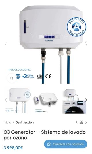 Generador Ozono - Lavadora y Casa