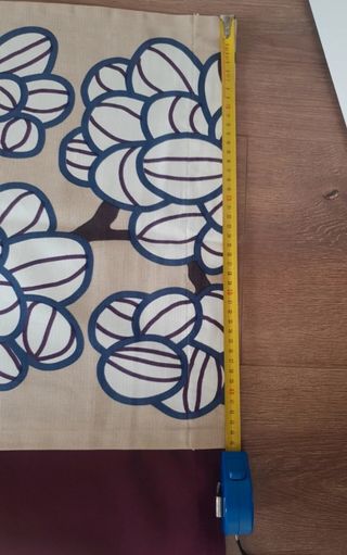 Cortinas estampadas - Beige y Morado