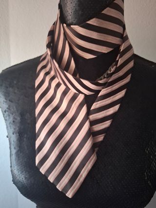 Corbata Zegna | Rayas Marrón Rosa