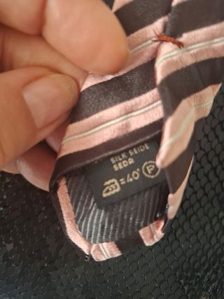 Corbata Zegna | Rayas Marrón Rosa