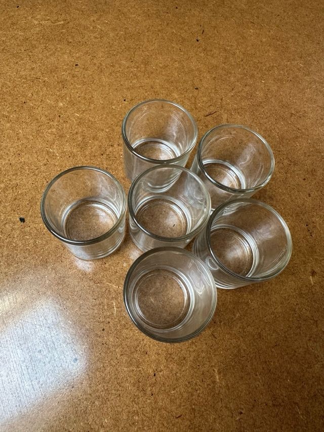 6 Vasos de chupito cristal