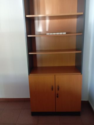 Estantería oficina marrón-gris