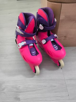 Patines Oxelo Play 3 rosa niña talla de 34-36