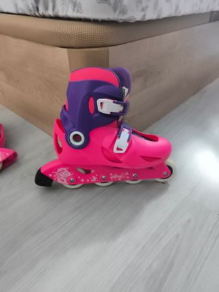 Patines Oxelo Play 3 rosa niña talla de 34-36