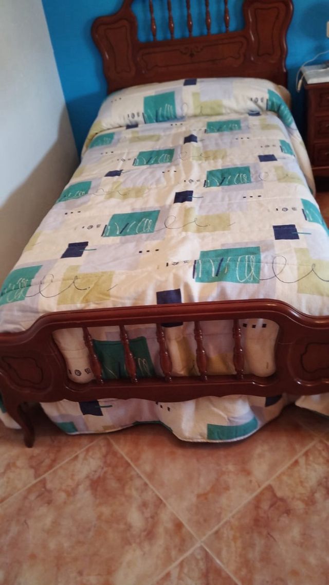 Juego 2 Edredones cama individual beige-verde