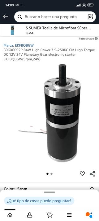 Motor Planetário 60GX6092R 84W