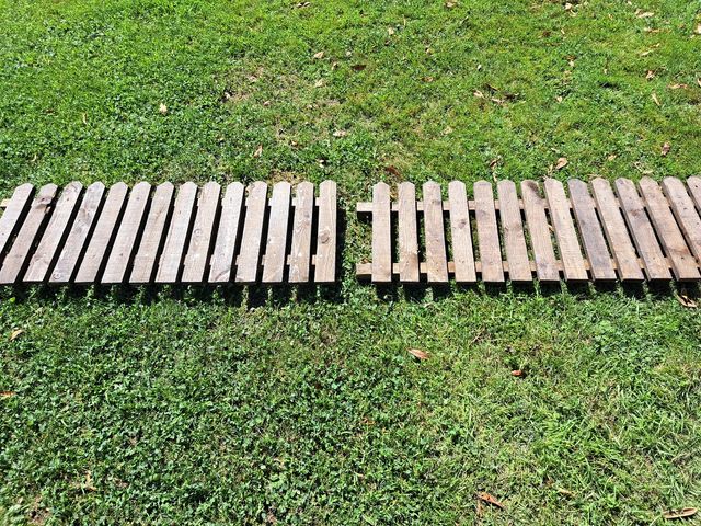 Valla jardín madera rústica