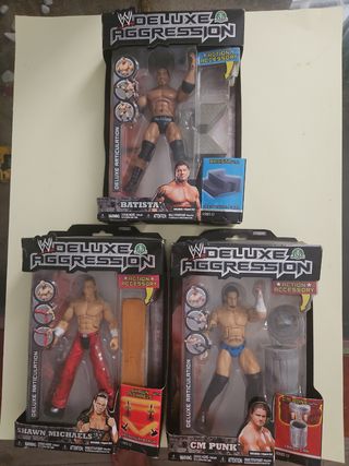 WWE Deluxe Aggression Figuras (3)