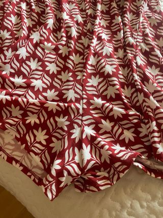 Mono corto rojo - estampado floral