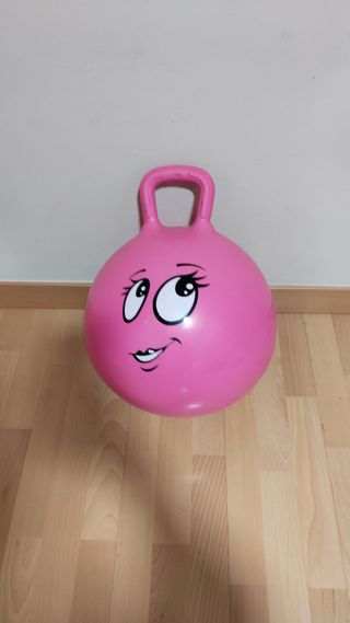 Pelota saltarina infantil rosa