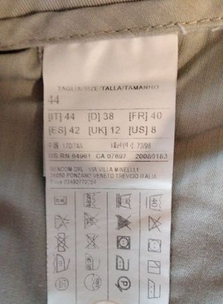 Pantaloni Sisley beige tg L