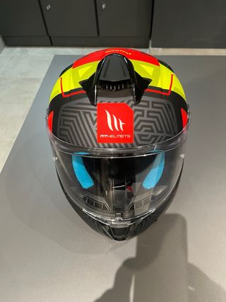 Casco MT Targo S - Amarillo/Rojo