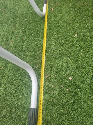 Escalera piscina ,  blanca y azul