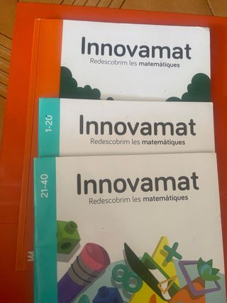 libro de matemáticas y cuadernillo 