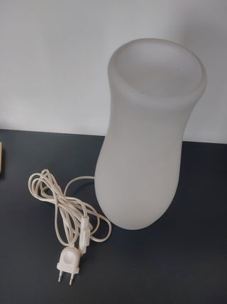 Lampada vetro bianco - abatjour