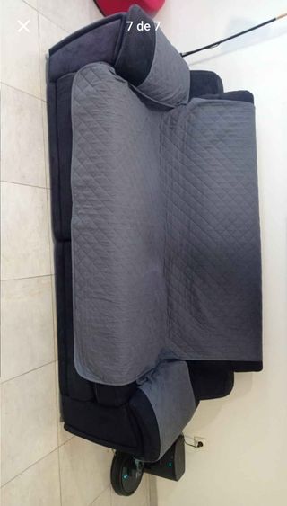 Sofá reclinable 3 plazas - Negro