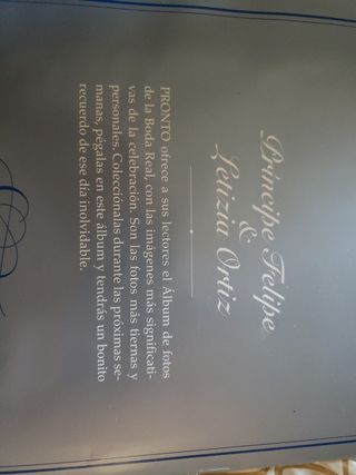 Álbum Boda Real Felipe y Letizia