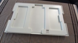 Mesa cama blanca plegable