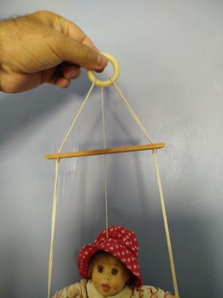 Muñeco columpio vintage