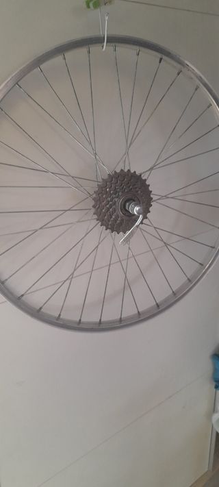 Rueda trasera bicicleta 24" usada