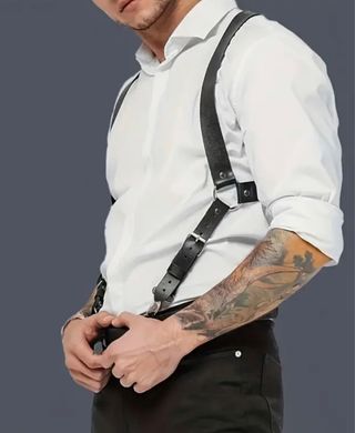 Cinturón cuero negro hombre