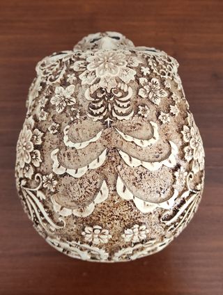 Teschio resina floreale - Decorazione
