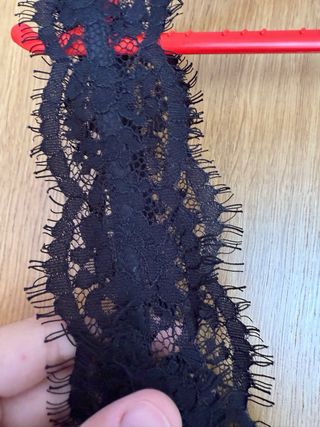 Top negro lencero de encaje