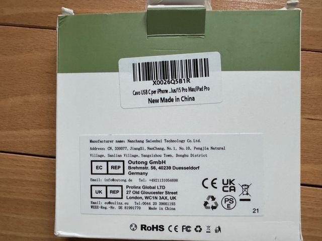 Cavo USB-C iPhone - Ricarica Rapida