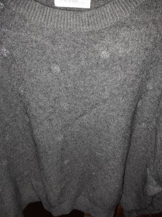 Jersey Gris c/Lunares Plata