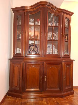 Vitrina madera cristal - Mueble antiguo