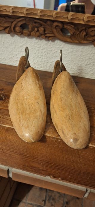 Hormas zapatos antiguas x2