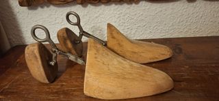 Hormas zapatos antiguas x2