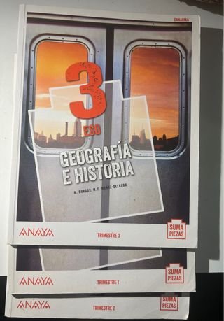 libro de Geografía e historia, 3 ESO, Anaya 