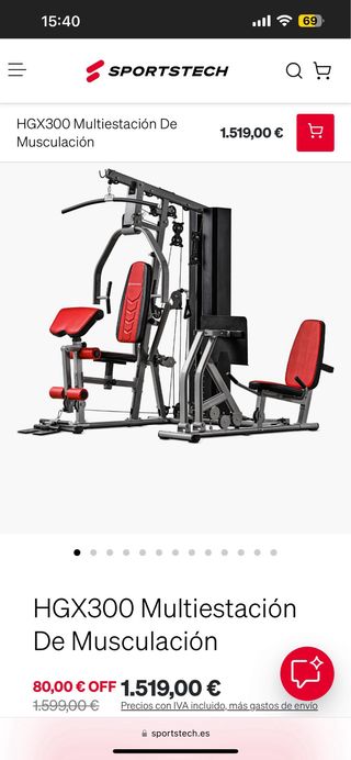 Máquina musculación Sportstech