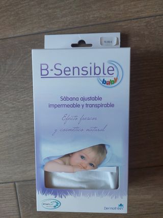 Sábana impermeable protector colchón minicuna