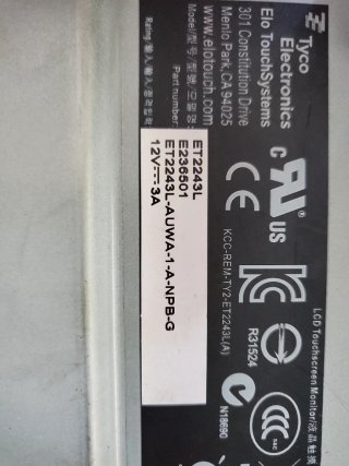 Monitor touch panoramico Elo 22"