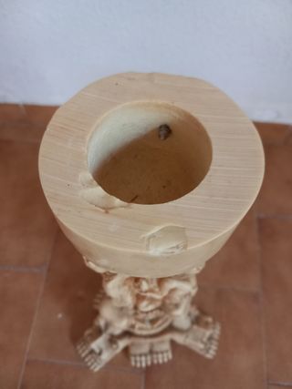 Pedestal 47 cms. de estilo oriental indio asiatico