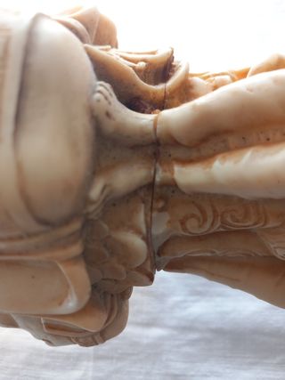 Pedestal 47 cms. de estilo oriental indio asiatico