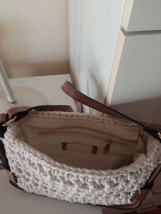 Bolso crochet Parfois blanco
