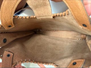 Borsa pelle marrone vintage