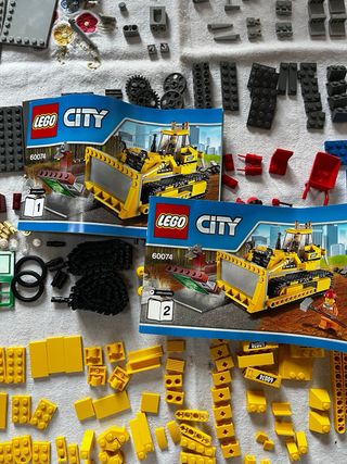 Lego City Bulldozer 60074 completo con scatola