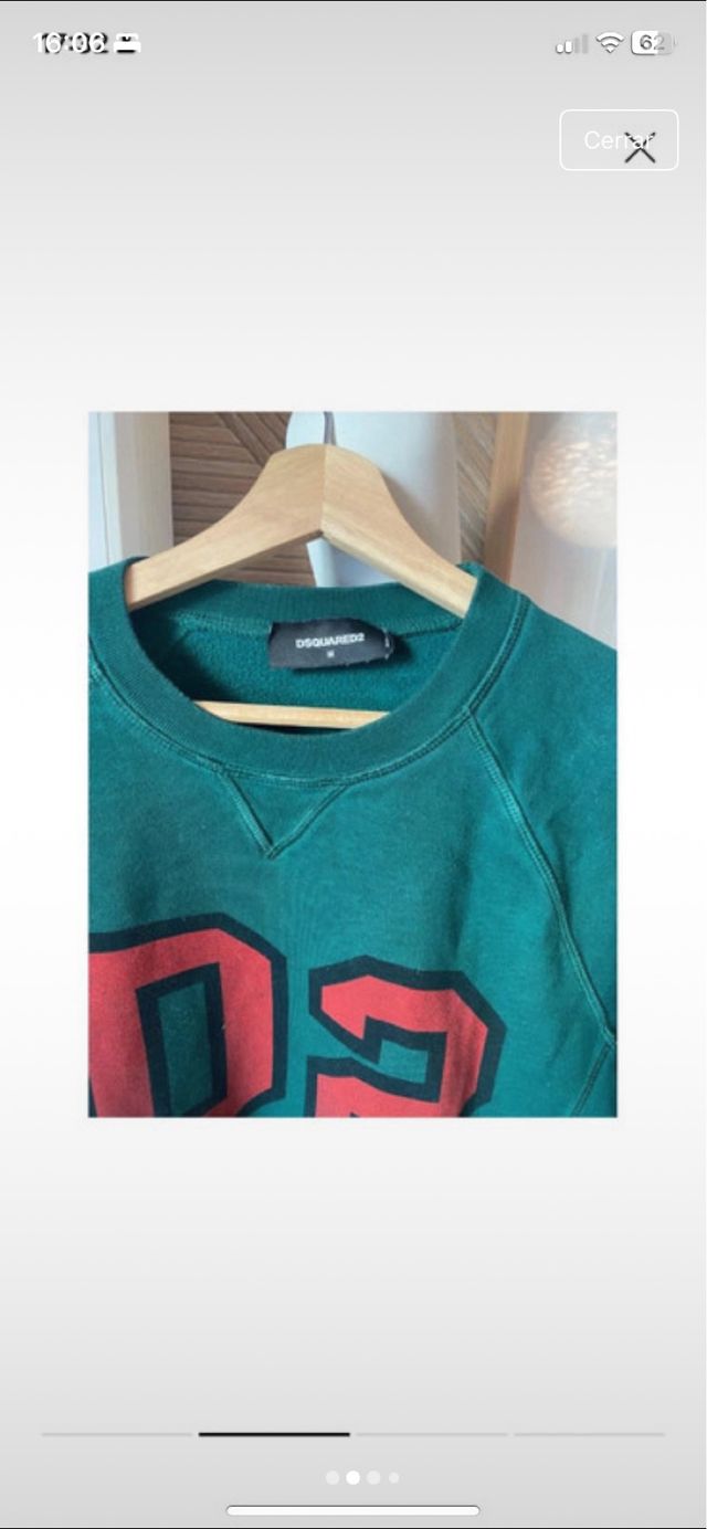 Sudadera Desquared verde hombre