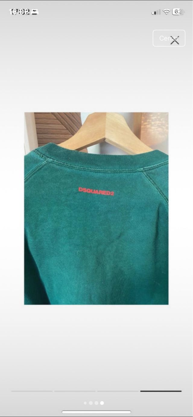Sudadera Desquared verde hombre
