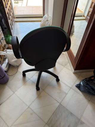 Silla oficina giratoria verde