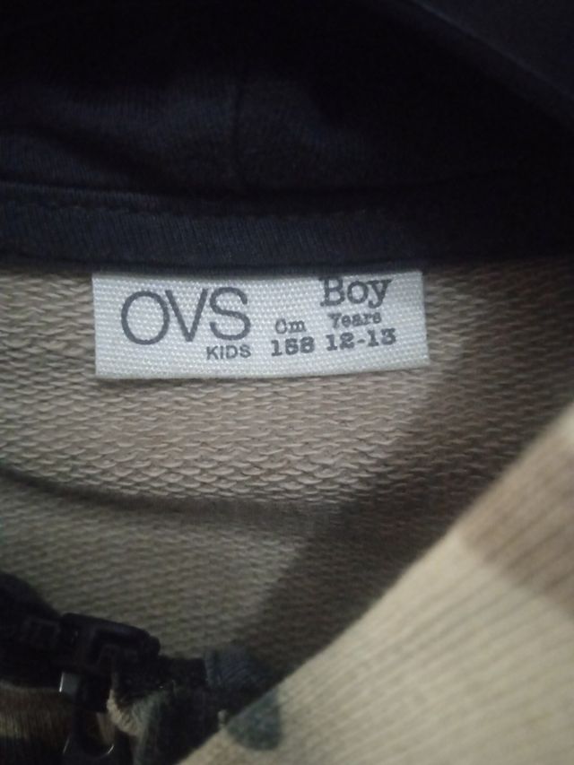 Felpa mimetica bimbo con cappuccio 12/13anni 158cm