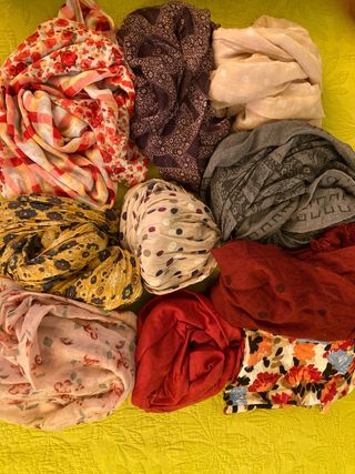 10 Sciarpe leggere multicolor