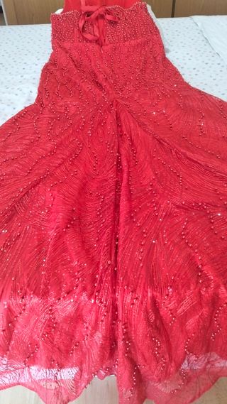 Vestido rojo boda gitana