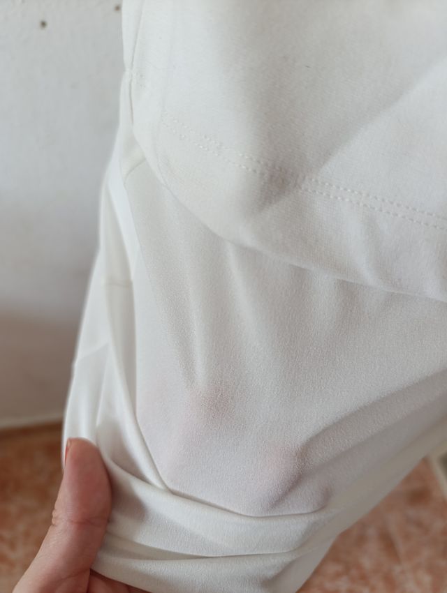 Blusa blanca Stradivarius - Talla S