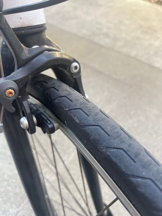 Bicicleta Triban carretera blanca