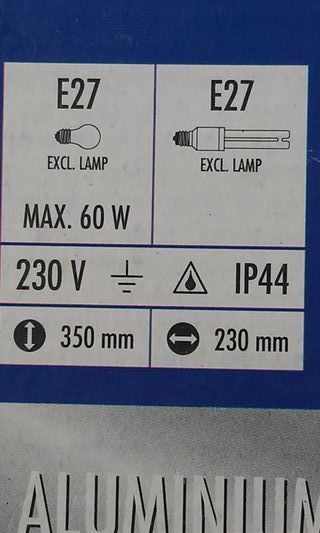 Apliques faroles pared exterior aluminio blanco 2